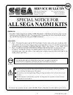 Preview for 7 page of Sega Virtua Tennis 2 Installation, Instruction And  Service Manual