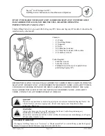 Segway Golf Transporter Instructions For Installation And Operation Manual предпросмотр