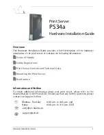 Предварительный просмотр 1 страницы SEH PS34a Hardware Installation Manual