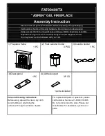 Preview for 2 page of SEI ASPEN FA700400TX Assembly Instruction Manual