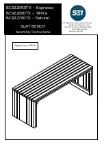 SEI BC922600TX Assembly Instructions предпросмотр