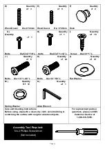 Предварительный просмотр 4 страницы SEI Carverdale Corner Vanity Sink BT7871A0TX Assembly Instructions Manual