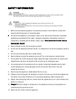 Preview for 3 page of SEI FA515500 User Operating Manual