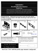 Preview for 2 page of SEI FA584800TX Assembly Instruction Manual