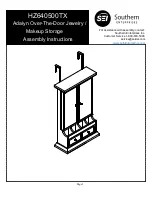 Preview for 1 page of SEI HZ640500TX Assembly Instructions Manual