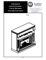 SEI Locksley Fireplace Classic Mahogany Assembly Instructions Manual preview