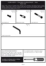 Предварительный просмотр 3 страницы SEI Mandalay OD261400TX Assembly Instructions