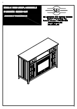 SEI Salinas Media FA938300TX Assembly Instructions Manual предпросмотр