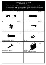 Предварительный просмотр 2 страницы SEI walden FA9101 Assembly Instructions Manual