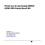 Preview for 17 page of Seidio G2500 User Manual