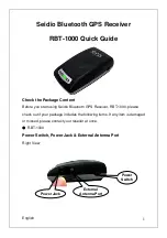 Предварительный просмотр 1 страницы Seidio RBT-1000 Quick Manual