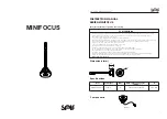 SEIF MINIFOCUS Series Instruction Manual preview