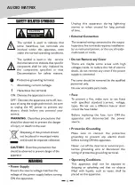 Preview for 3 page of SEIKAKU TECHNICAL GROUP AUDIO MATRIX RPM200 User Manual