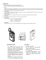 Preview for 4 page of SEIKAKU TECHNICAL GROUP VT-22P Instruction Manual