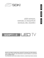 Предварительный просмотр 1 страницы Seiki SE24FT11-D User Manual