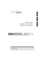 Seiki SE39HE02 User Manual предпросмотр