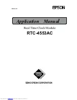 Seiko Epson RTC-4553AC Applications Manual preview