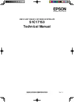 Seiko Epson S1C17153 Technical Manual preview