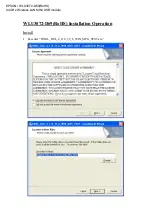 Preview for 1 page of Seiko Epson WLU3072-D69 Installation & Operation Manual