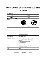 Seiko 4S77A Parts Catalogue /Technical Manual preview