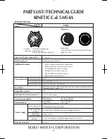 Seiko 5M54A Technical Manual preview