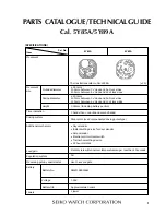 Preview for 1 page of Seiko 5Y85A Technical Manual