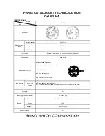 Preview for 1 page of Seiko 6G34A Technical Manual