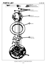 Предварительный просмотр 3 страницы Seiko 6R15C Parts List/Technical Manual