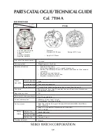 Seiko 7T04A Technical Manual preview