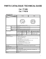 Seiko 7T32B Technical Manual preview