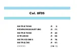 Preview for 1 page of Seiko 8F35 Instructions Manual