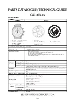 Preview for 1 page of Seiko 8T63A Technical Manual