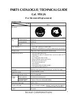 Seiko 9T82A Parts Catalogue /Technical Manual preview