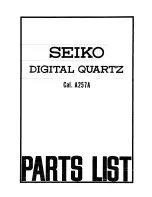 Seiko A257A Technical Manual preview