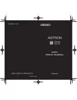 Preview for 1 page of Seiko Astron 8X53 Handy Manual