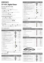 Seiko DT-40X Function Operation Manual preview