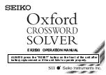 Seiko ER3500 Operation Manual preview