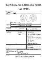 Seiko H024A Technical Manual preview