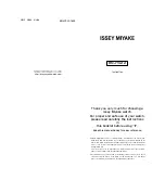 Seiko Issey Miyake NE15 Instruction preview