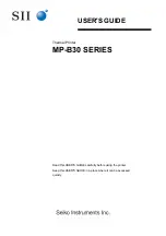 Seiko MP-B30-B02JK1 User Manual preview