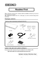 Seiko NS-2250 Read Me First предпросмотр