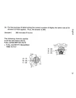 Preview for 17 page of Seiko Rotary Slide Rule Manual