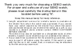 Preview for 95 page of Seiko S833 Instructions Manual