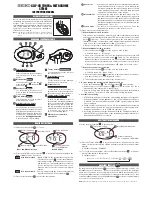 Seiko STMX1 Instruction Manual preview