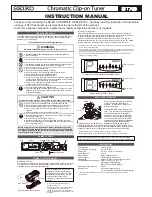 Seiko STX5 Instruction Manual preview