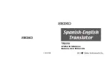 Предварительный просмотр 1 страницы Seiko TR-2250 Operation Manual