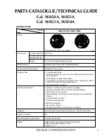 Seiko W850A Technical Manual preview