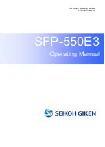 seikoh giken SEI-SFP550 Series Operating Manual предпросмотр