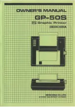 Seikosha GP-50S Owner'S Manual предпросмотр