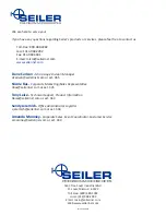 Предварительный просмотр 20 страницы Seiler Evolution xR6 User Manual